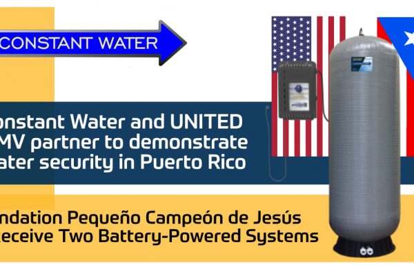 Constant Water Emergency Water systems to Puerto Rico
