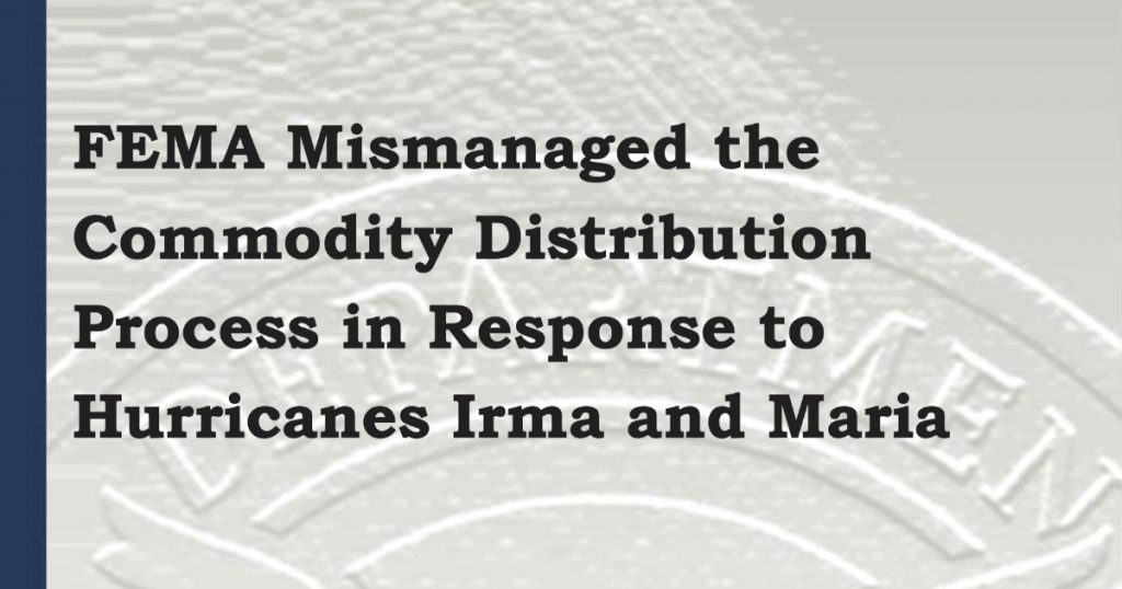 FEMA OIG Hurricane Maria Report
